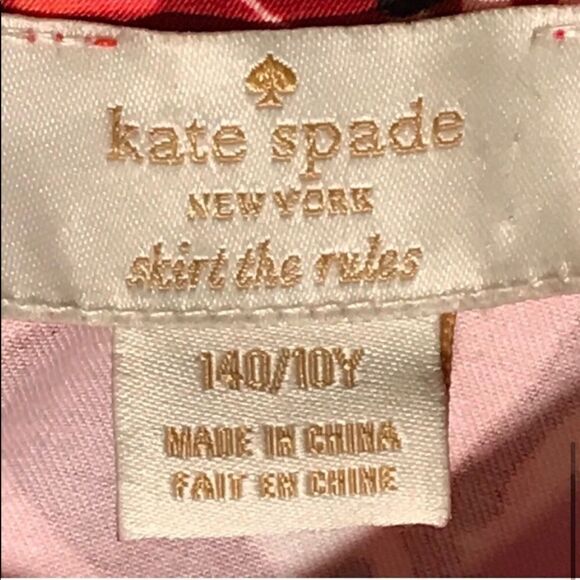 Kid’s Kate Spade Coral Pink Floral Dress - Picture 4 of 5